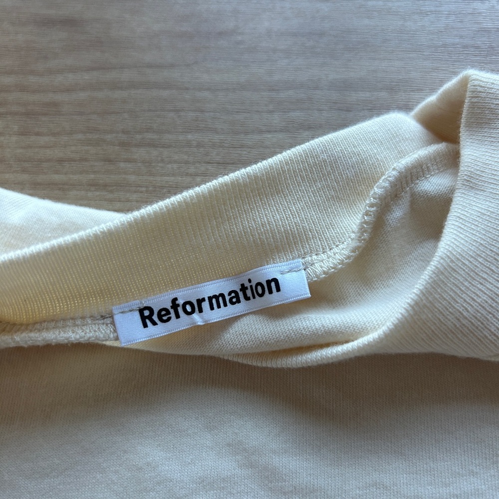 NWOT Reformation Longsleeve Top (Cream)